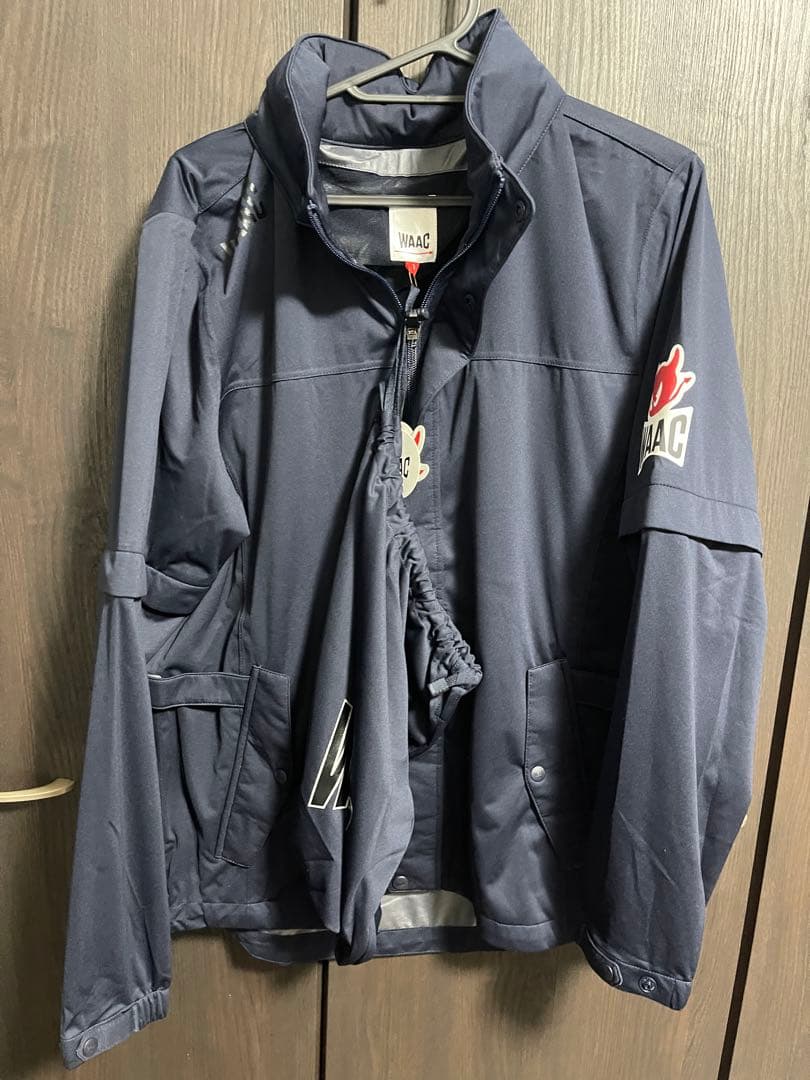【新品未使用】WAAC ワック　ゴルフ　レイン　ジャケット　ウェア　S 紺色