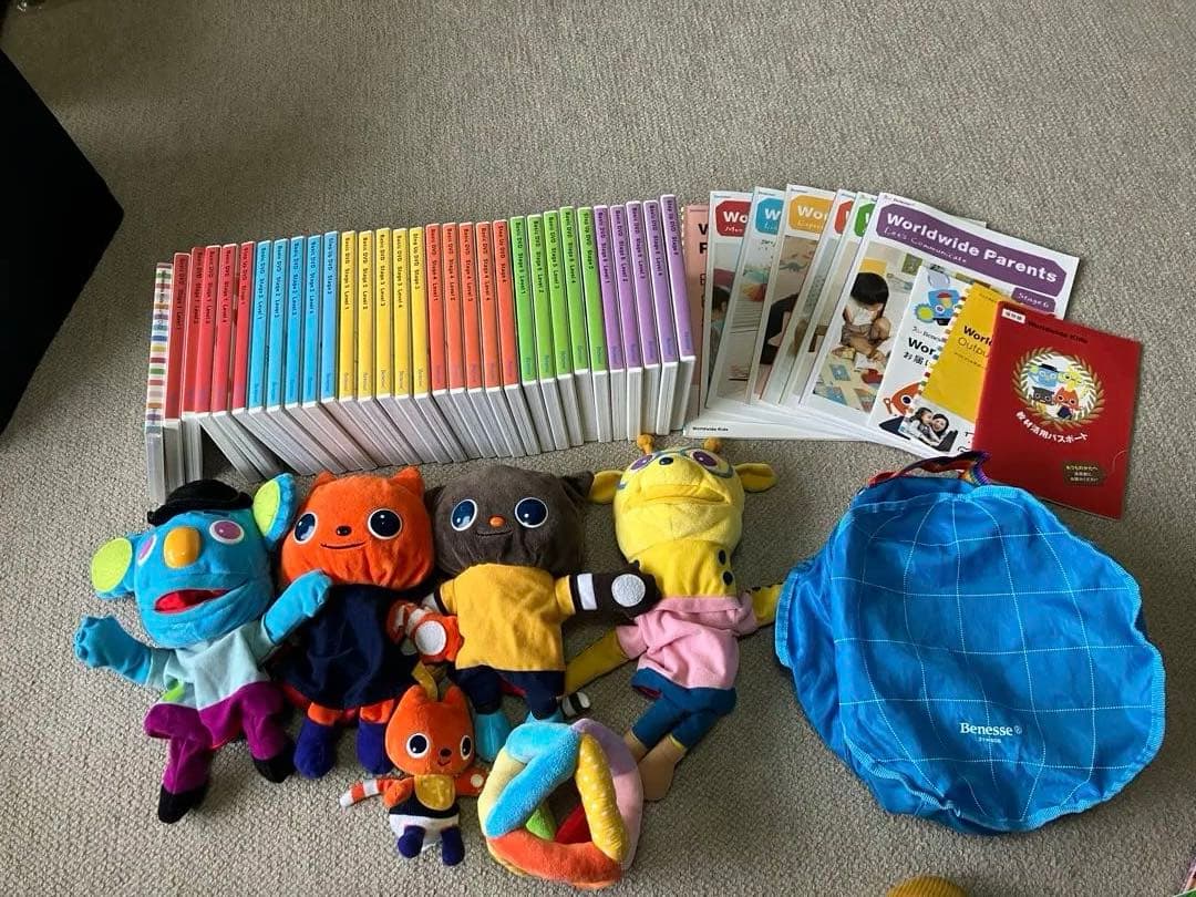 ワールドワイドキッズ DVD&CD-ROM stage 0〜6 人形付き