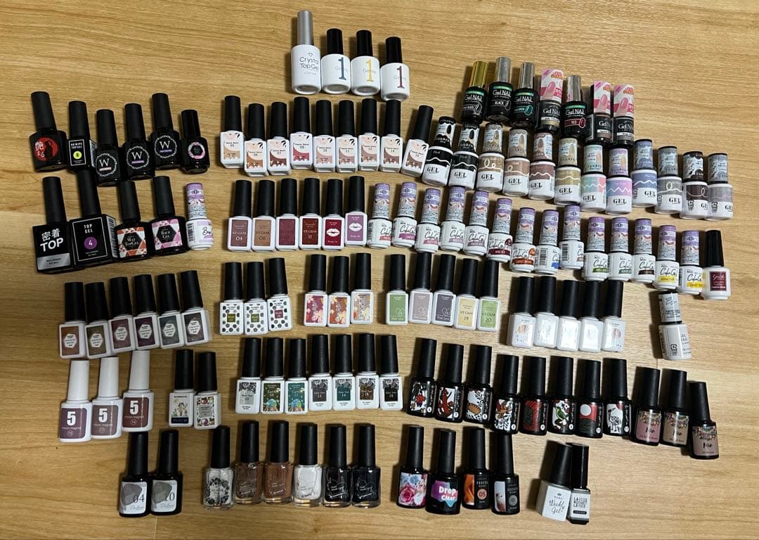 多色ジェルネイルセットまとめ売り124本