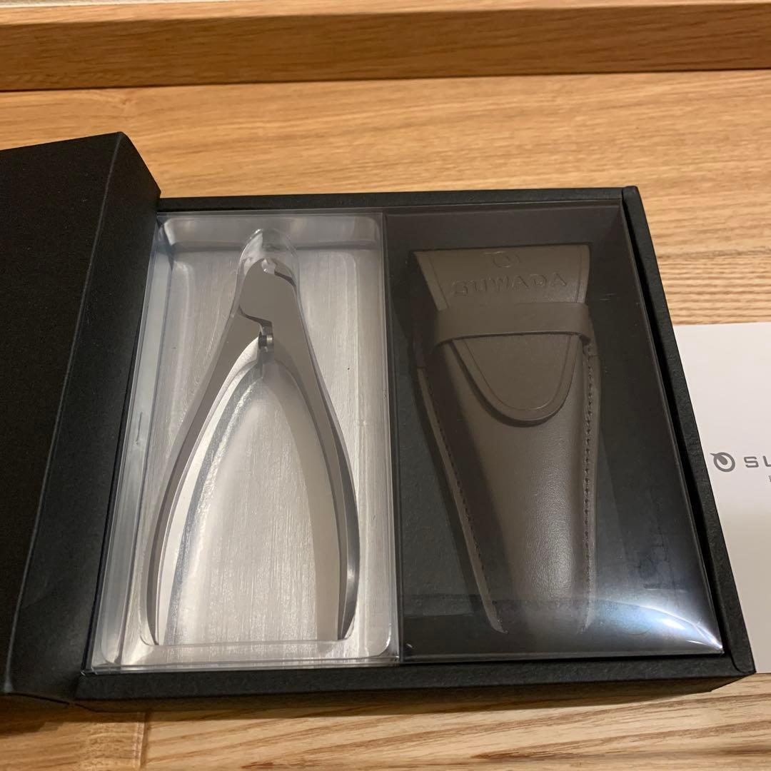 新品未使用　SUWADA 爪切り　ニッパー　革製ケース付き　箱あり