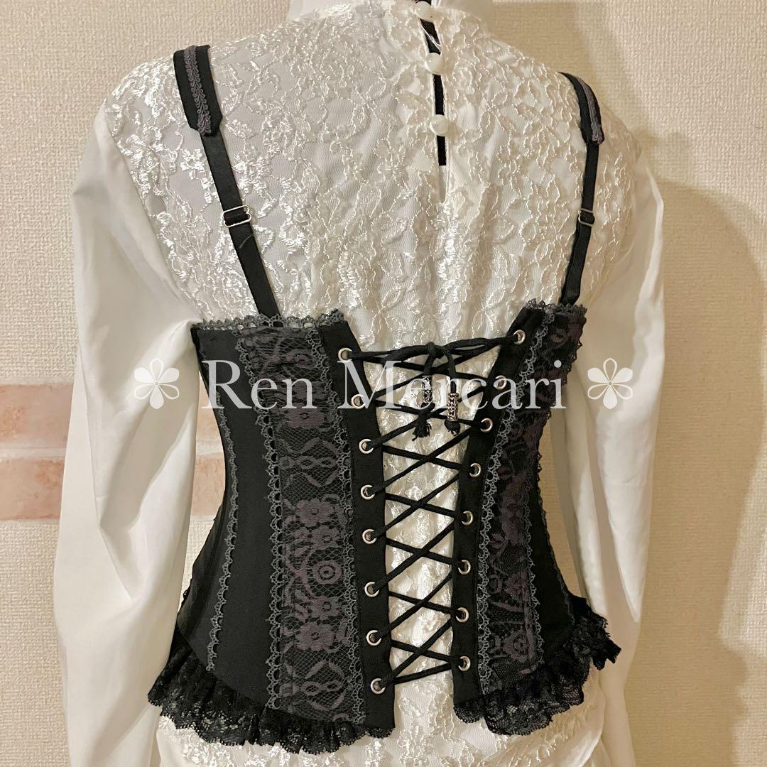 ozz angelo ボーン入り レース使いのコルセットビスチェ