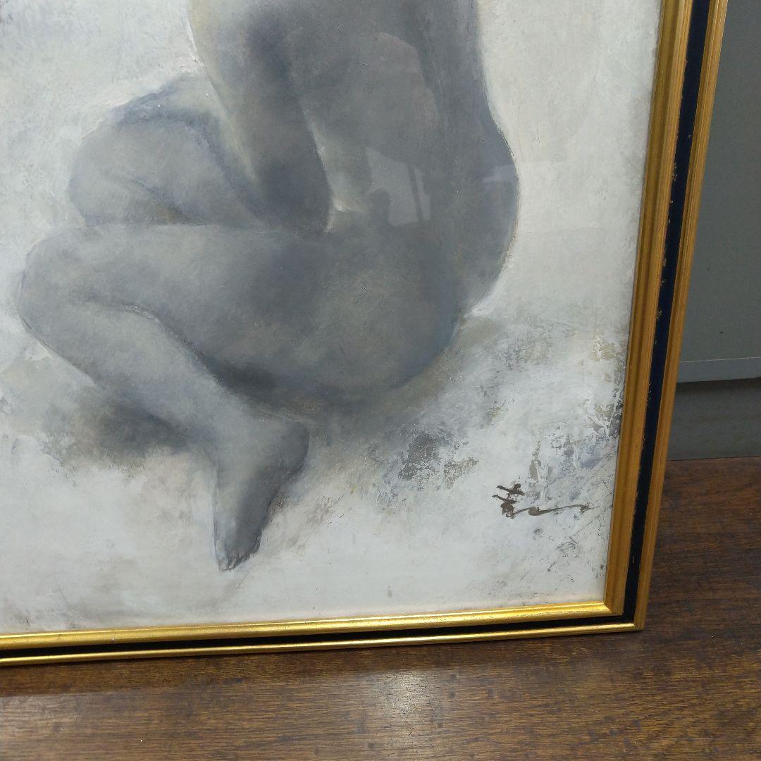 絵画！画家！串田都美雄！裸婦画額縁78×60×2cm