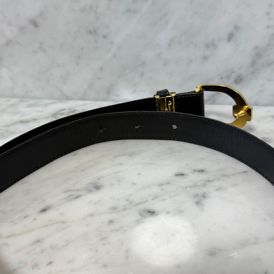 美品 Christian Dior クリスチャンディオール ベルト 本革 CD