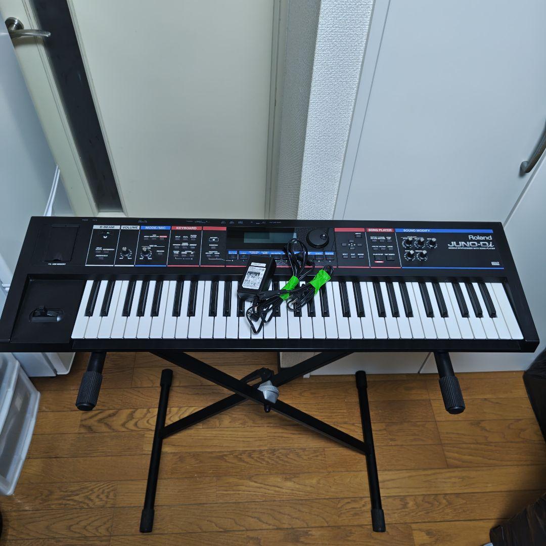 【動作良好】Roland JUNO-Di シンセサイザー スタンド付　即使用可