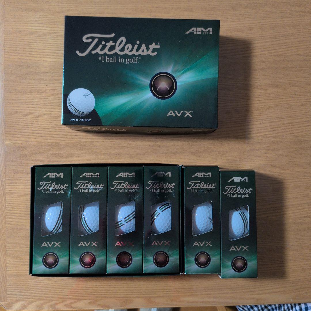 [新品未使用] Titleist AVX ゴルフボール AIM 360 18個