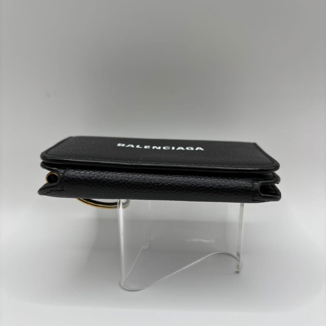 美品　BALENCIAGA キーケース　６連　ブラック　ゴールド　cash