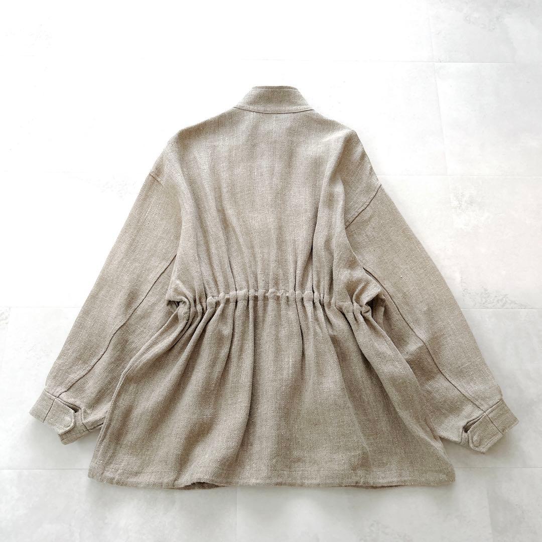 24年モデル✨カレンソロジー　セミウェットリネンツイルブルゾン 定価6.5万円