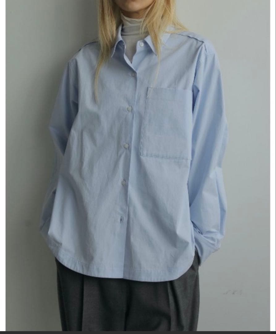 anuke Highcount Over Shirts アイスブルー