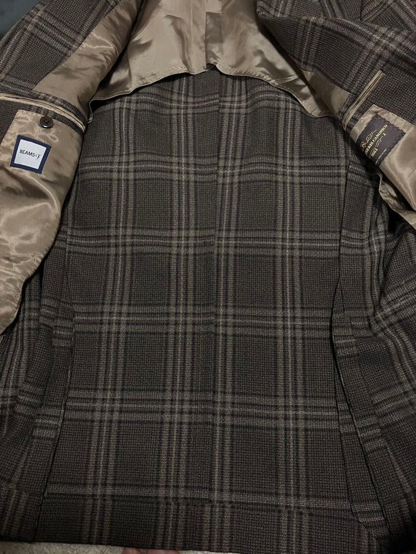 BEAMS F（ビームスF）✖️CANONICOカノニコ生地のテーラードジャケット