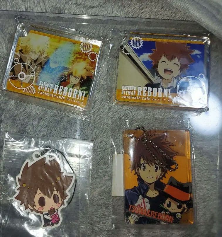 家庭教師ヒットマンREBORN！　沢田綱吉　リボーン　缶バッジ　アクスタ