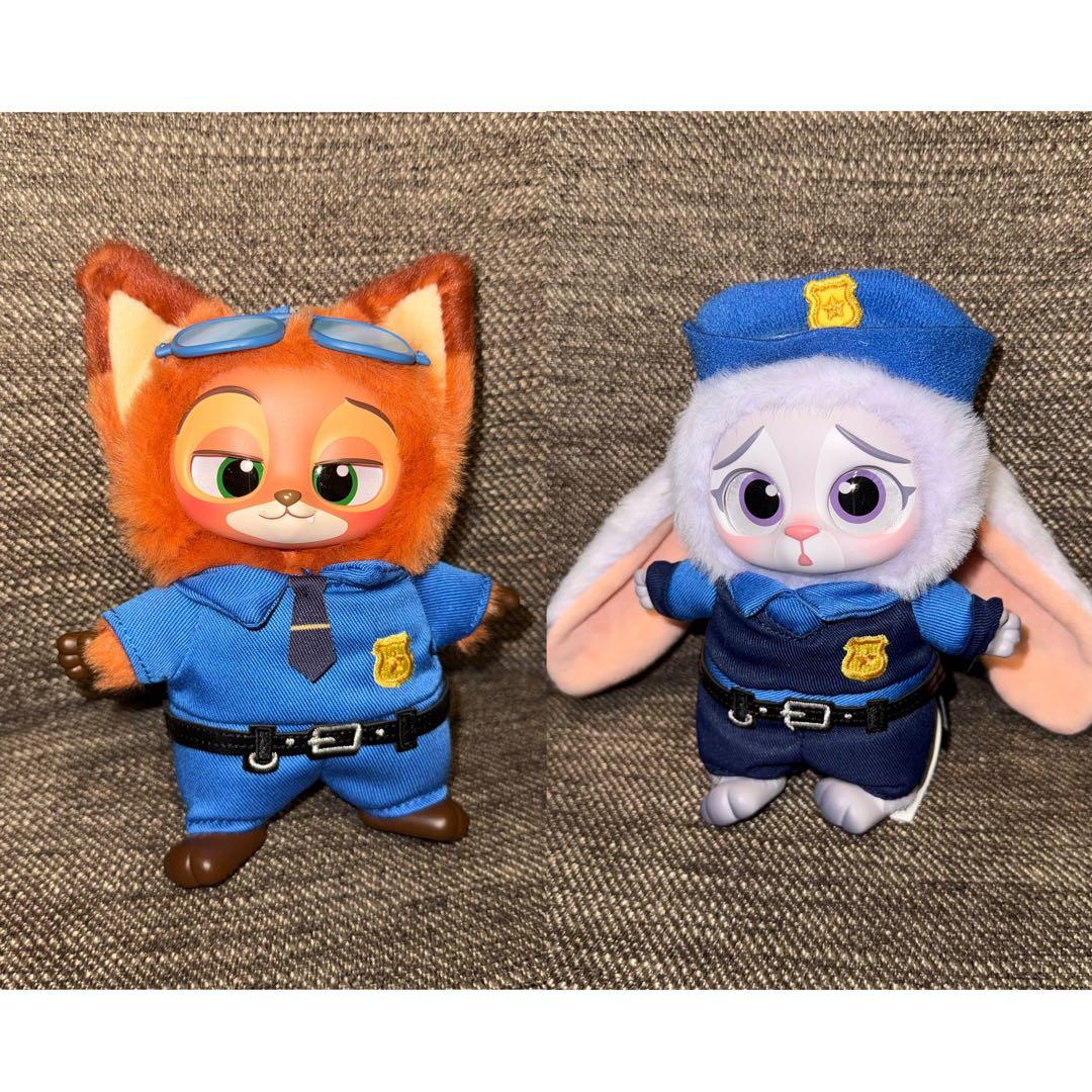 MINISO ディズニー　ズートピア　マスコット　ジュディ ニック 警官　2点