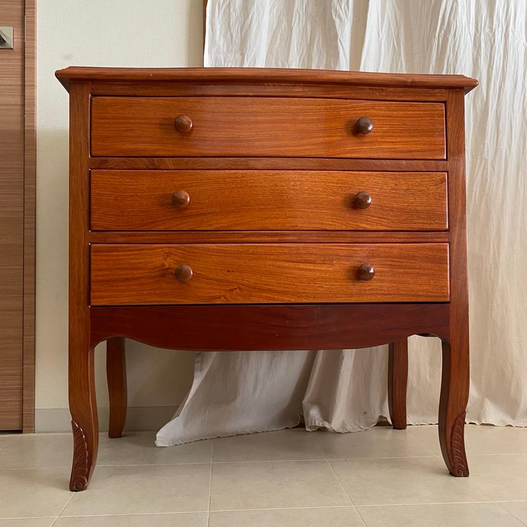 唐木家具　アンティーク　チェスト　無垢材　中国　花梨　伝統　北欧　棚　コンソール