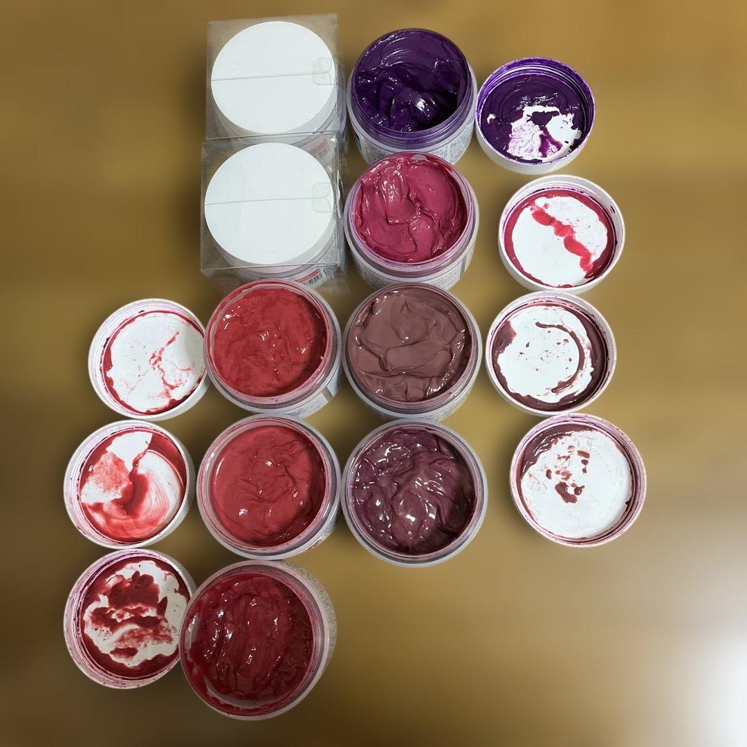 エンシェールズ　カラーバター　カラートリートメント レッド パープル 9個セット