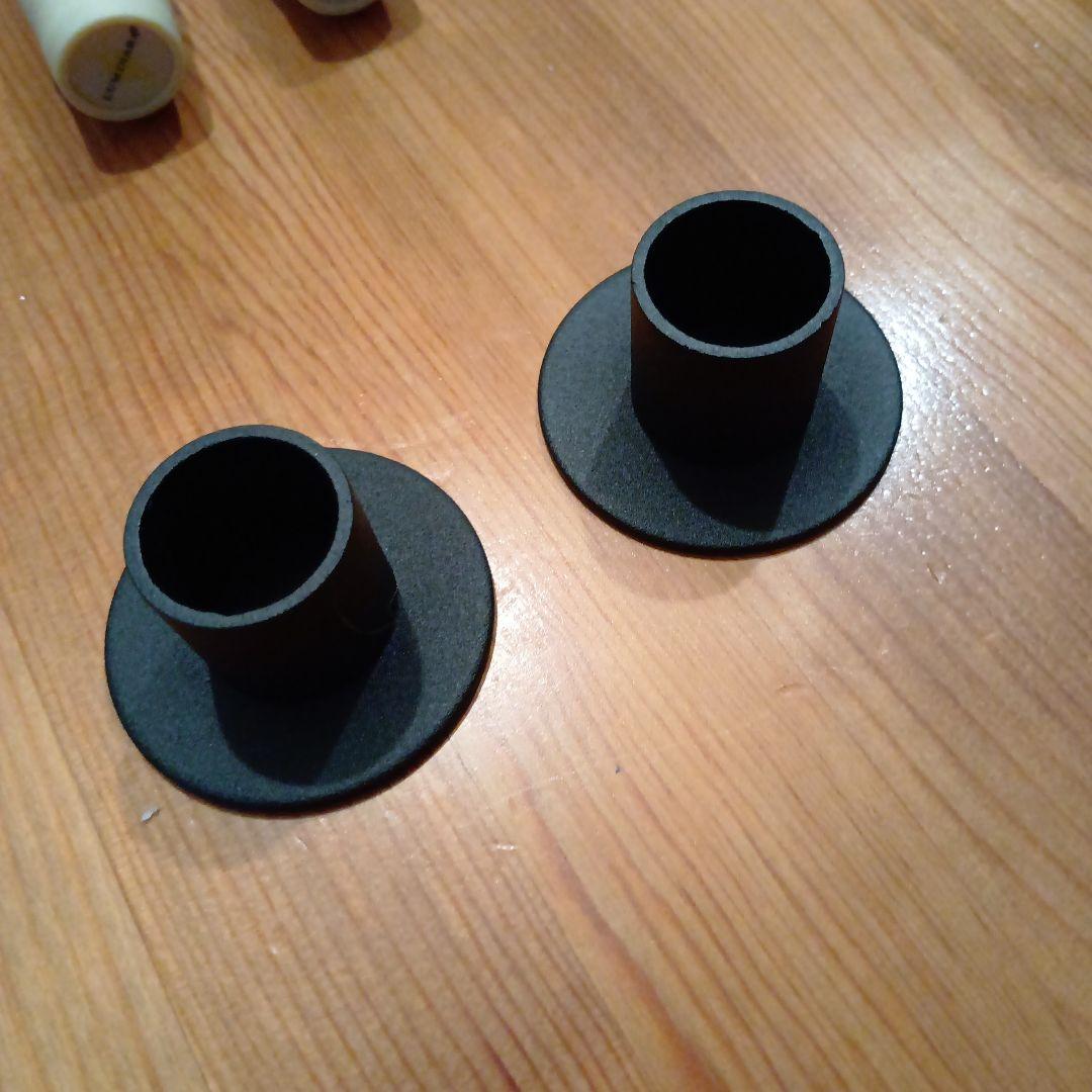 LEDキャンドル　ルミナラーテーパー2本セット　リモコン＆スタンド付き