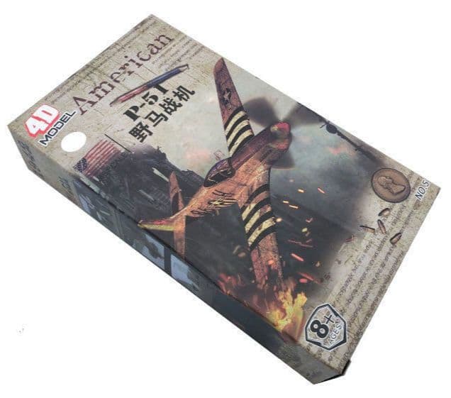 希少 1/48 アメリカ傑作機 P-51Dマスタング簡単組立接着剤塗装不要 6機