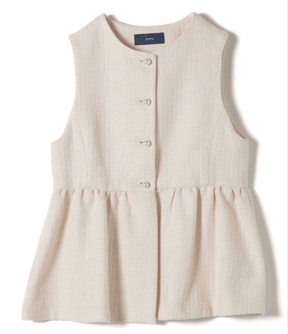 美品！SHIPS スラブツイードジレ ベスト　入園式　入学式　フォーマル