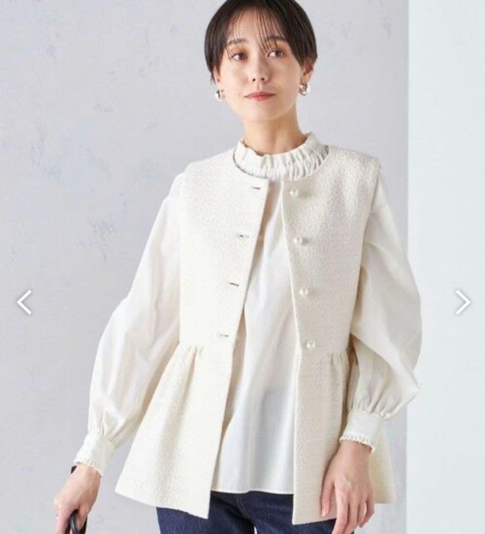 美品！SHIPS スラブツイードジレ ベスト　入園式　入学式　フォーマル