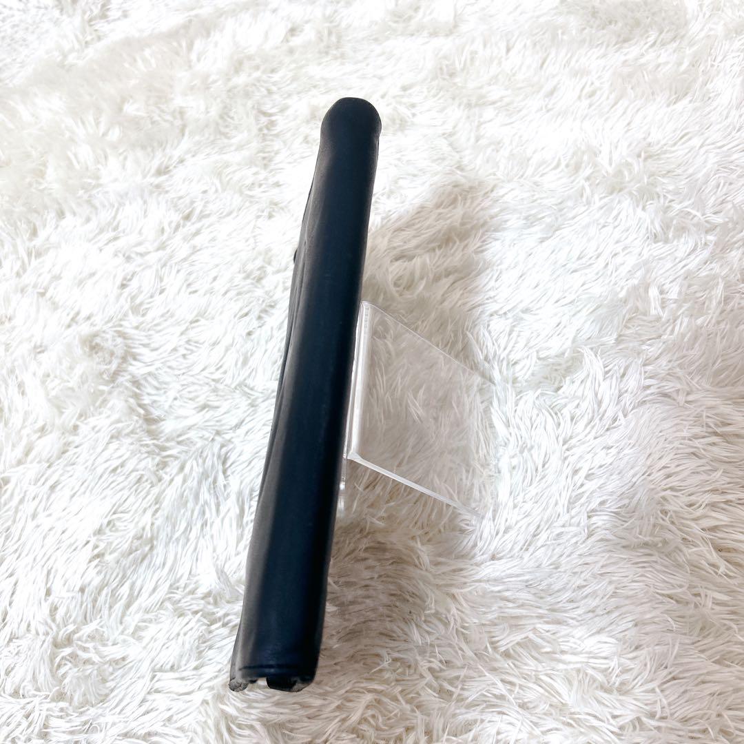 CHANEL ココマーク　ロゴエンボス レザー　長財布　がま口　ゴールド　黒