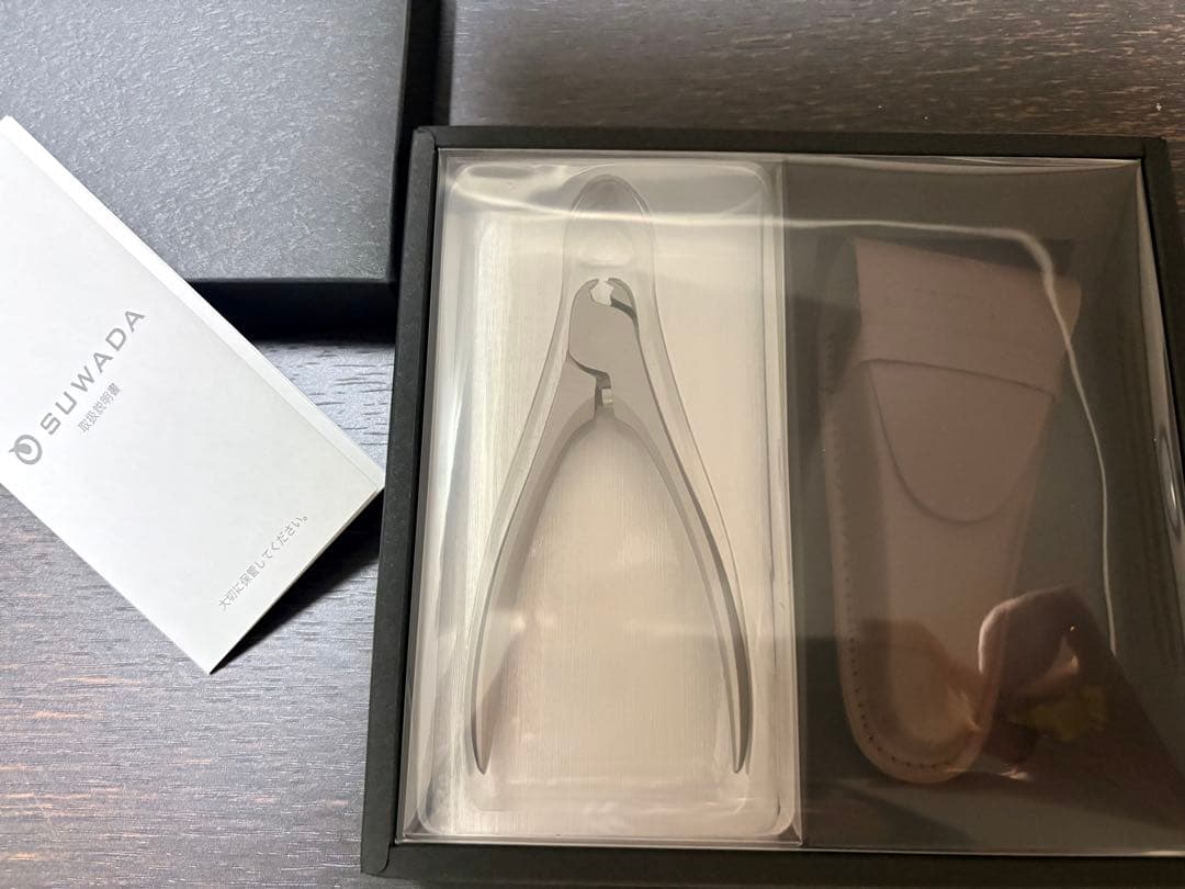 新品未使用 SUWADA 爪切り& 革製ケース付き　ベビー