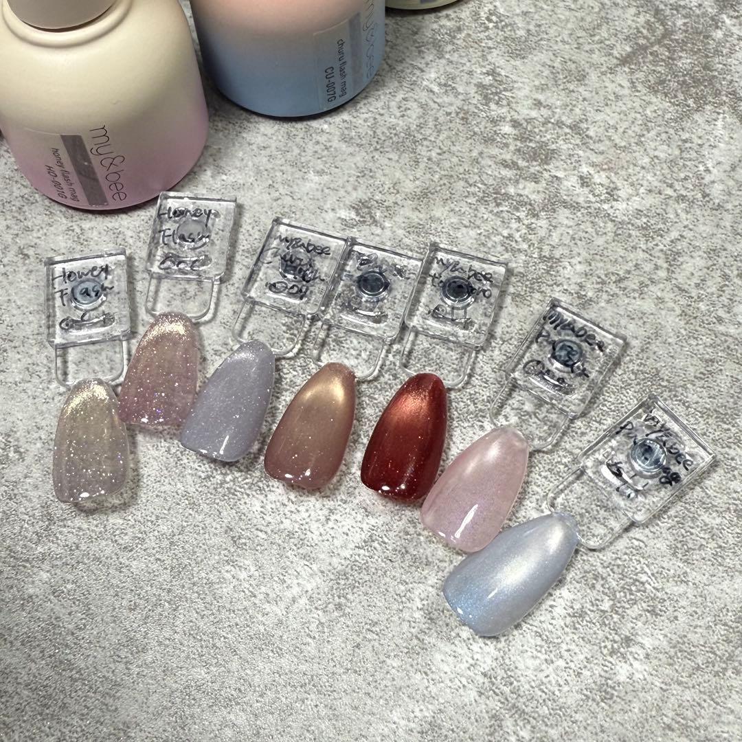 マイビー　マグネットジェル　フラッシュマグネット　ジェルネイル　ハニーフラッシュ