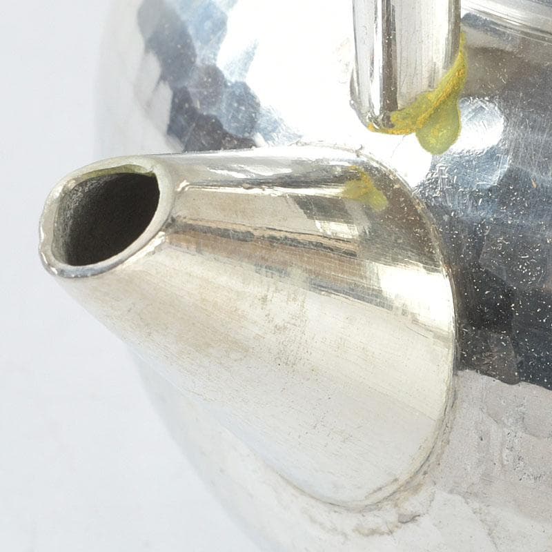 煎茶道具　京屋　本錫製　湯沸　やかん　共箱　M　9385