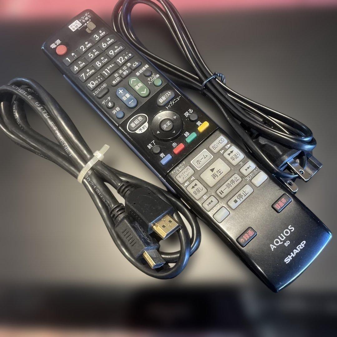 SHARP BD-HDW75 HDD/BD 2番組W録 500GBリモ等フル装備