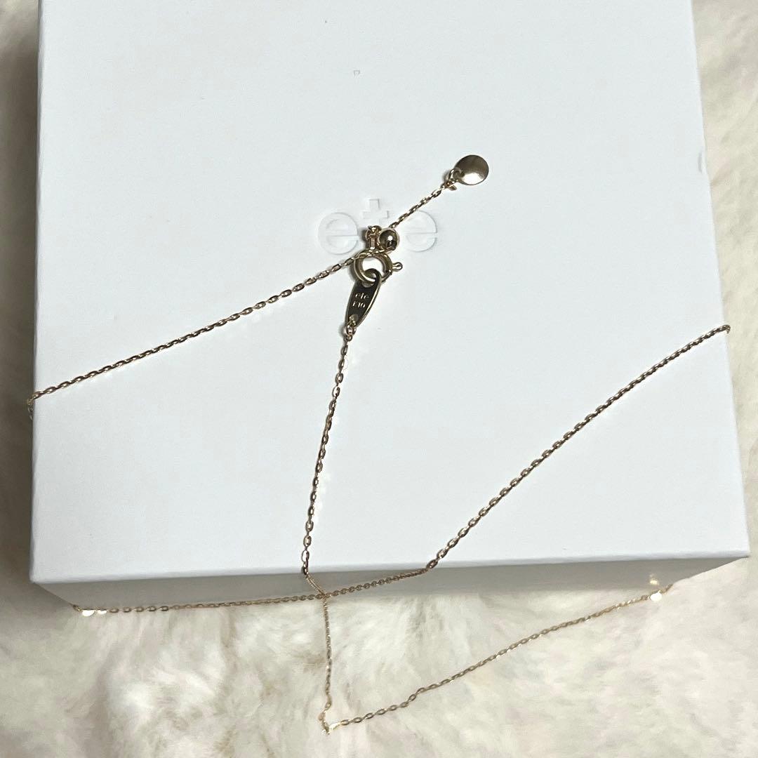 ete K10YG ミラーカットチェーンネックレス 試着のみ