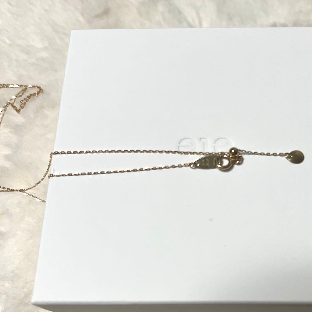 ete K10YG ミラーカットチェーンネックレス 試着のみ