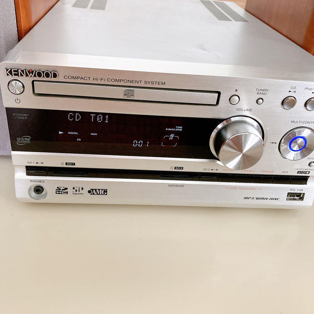 ケンウッド KENWOOD RD-UDE77 コンポ 音響機器 リモコン付き