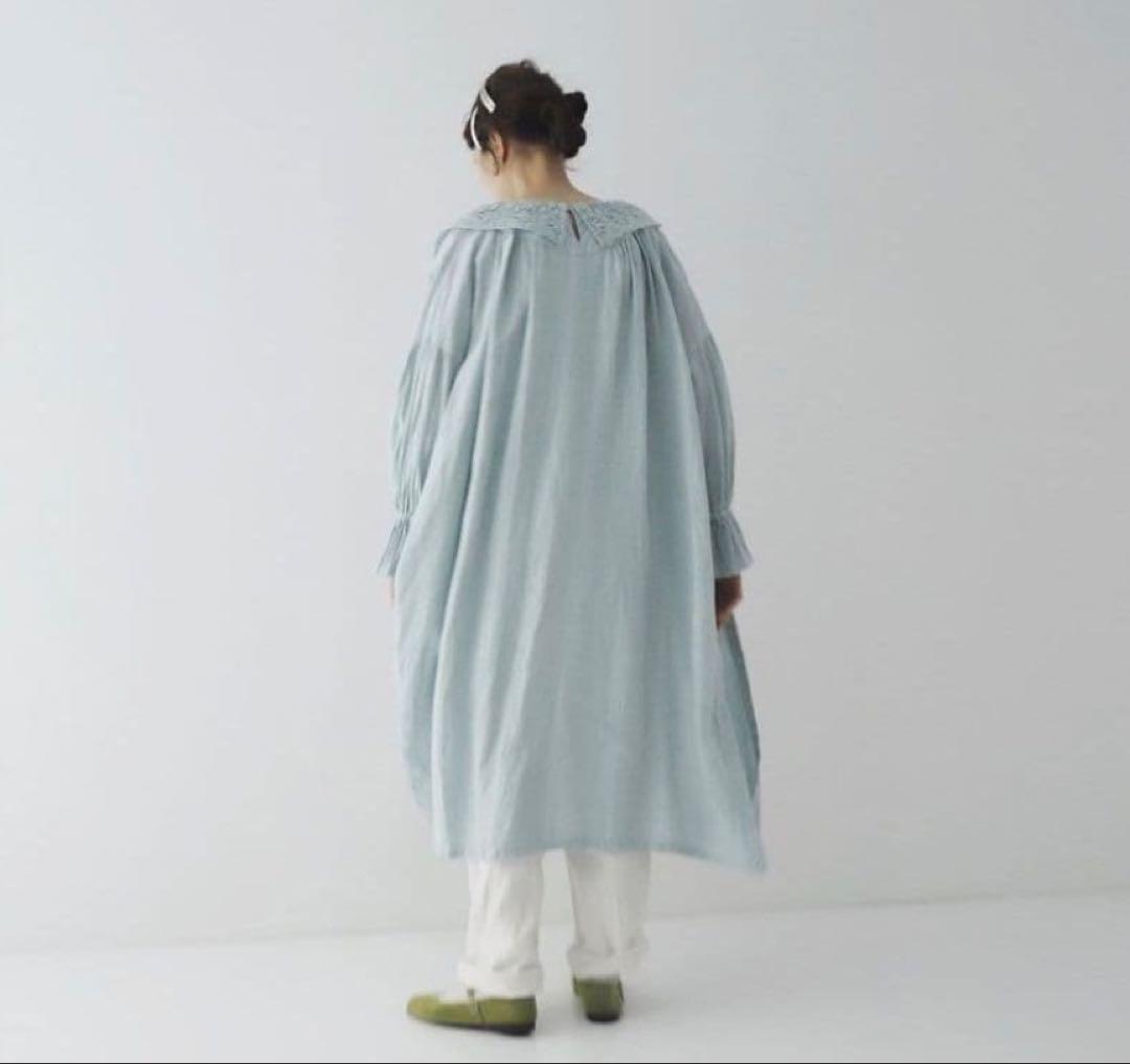 ネストローブ　レースカラー2wayスモックワンピース