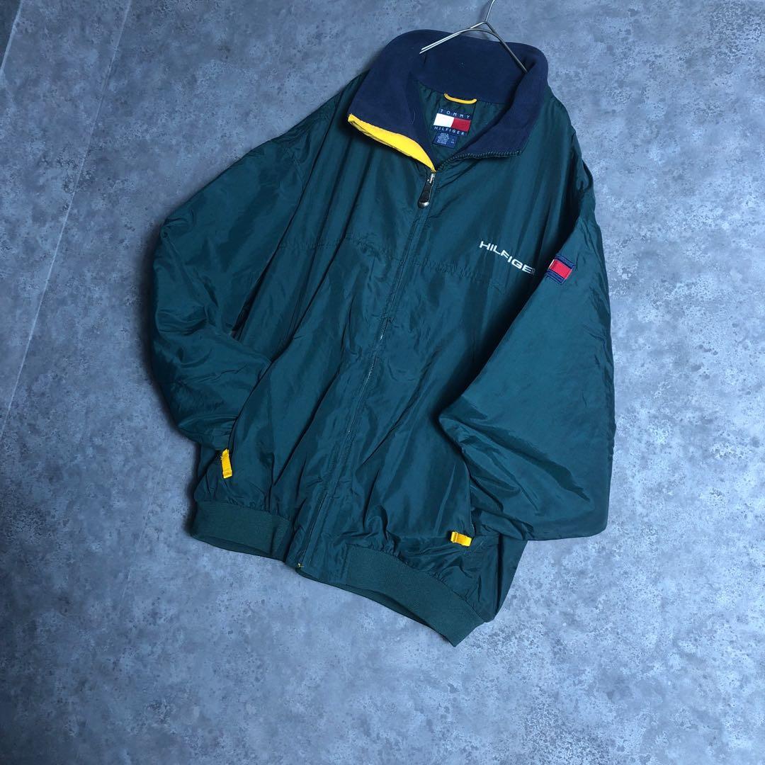   ナイロンジャケット リバーシブル 90s 刺繍