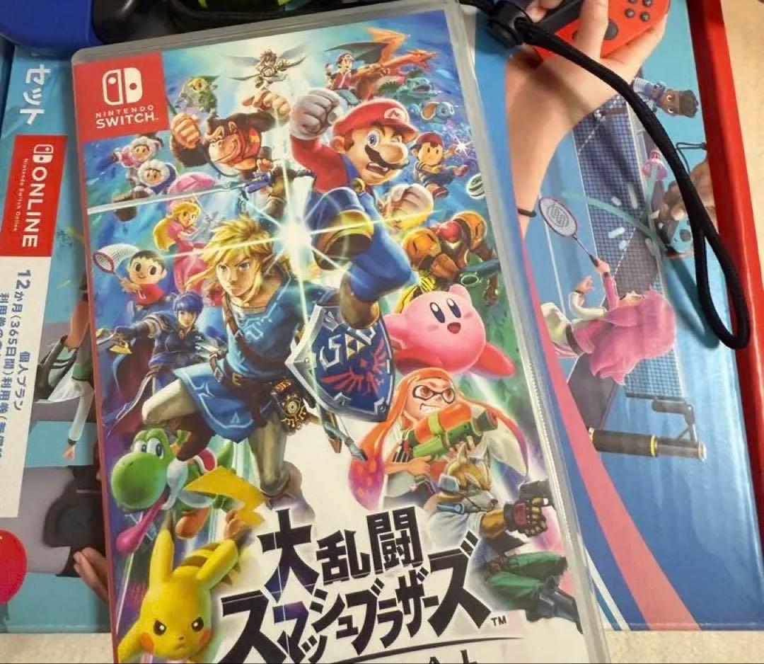 NintendoSwitch 本体　スマブラカセット付き