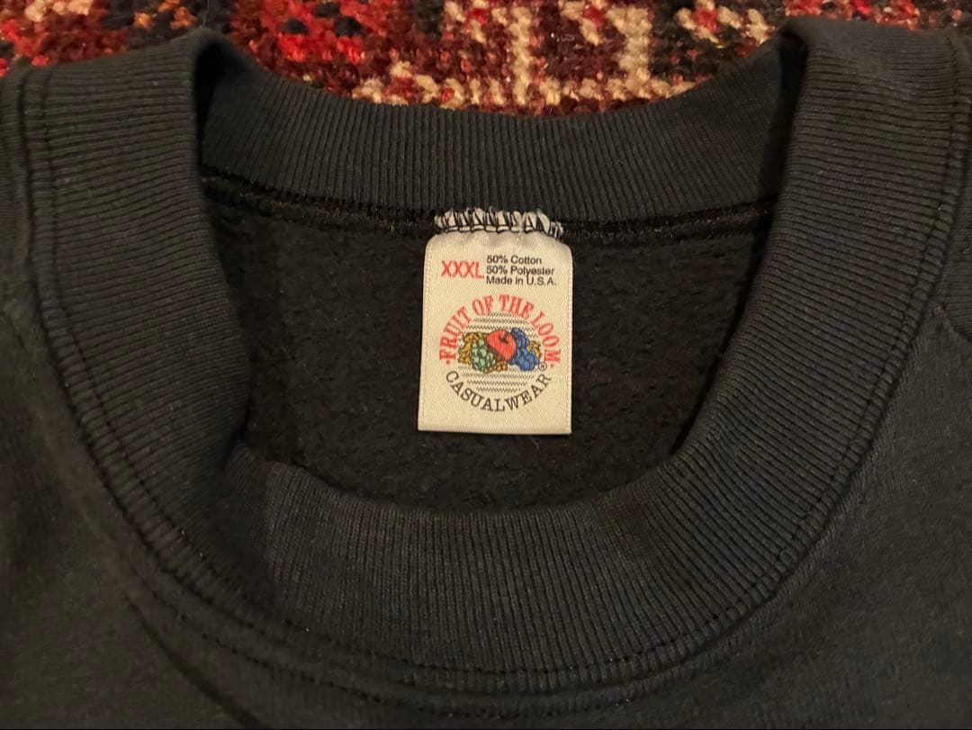 モンスタースウェット ステンシルスウェット USA製 90s フロッキー