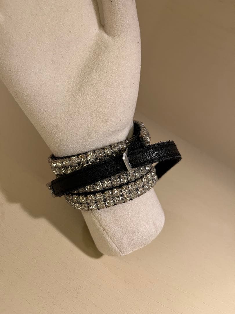 Jean Francois Mimilla レザーブレスレット/ バングル