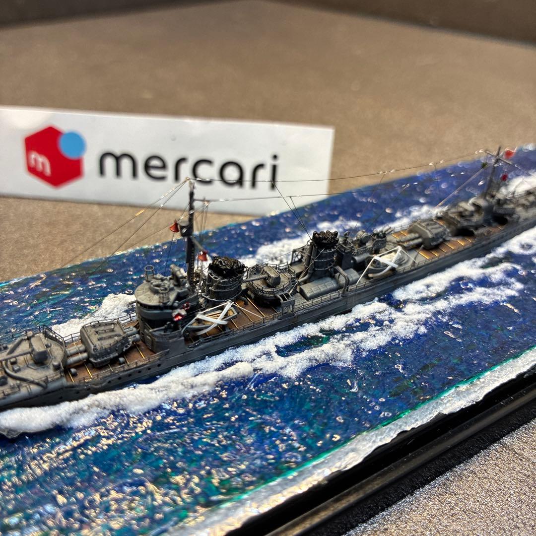 ● ヤマシタホビー製 1/700日本海軍駆逐艦 睦月ジオラマ完成品＋艦これ睦月