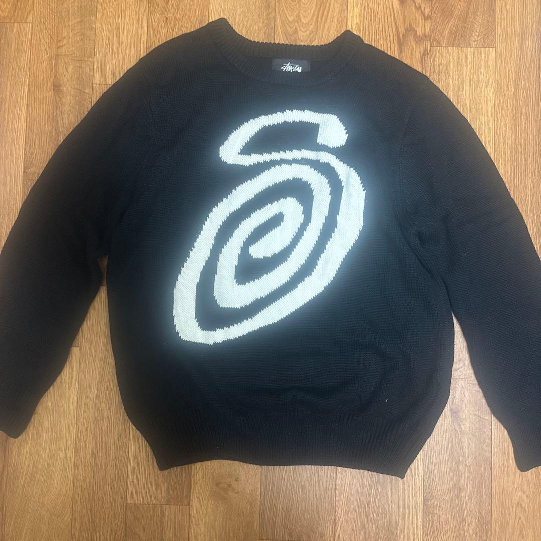 stussy スピラルロゴ　ニット