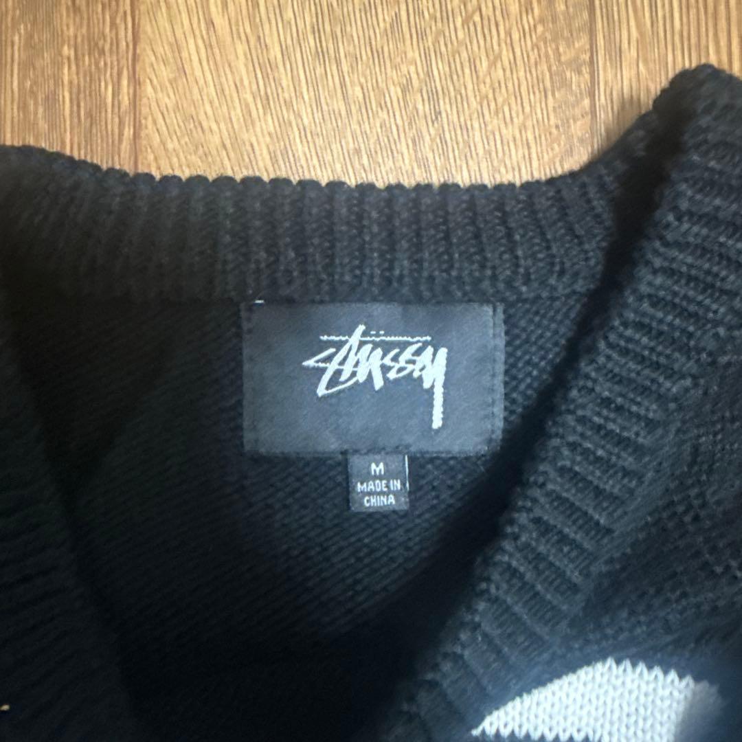 stussy スピラルロゴ　ニット
