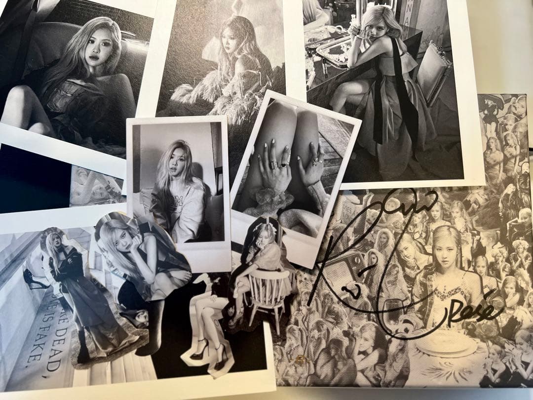 blackpink ロゼ　直筆サイン　CD トレカ