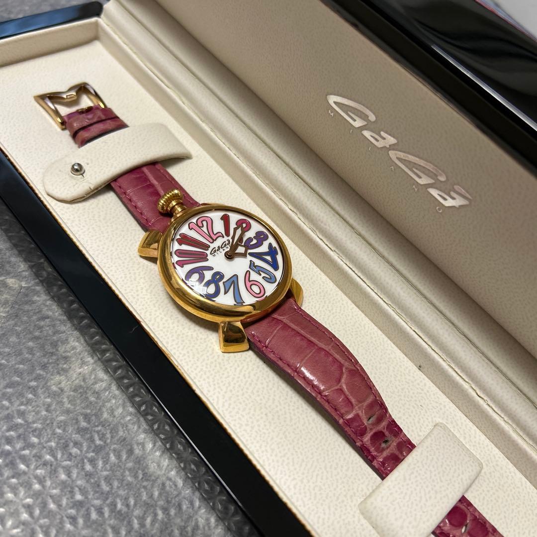 GaGa Milano アナログ時計 ピンク/ゴールド