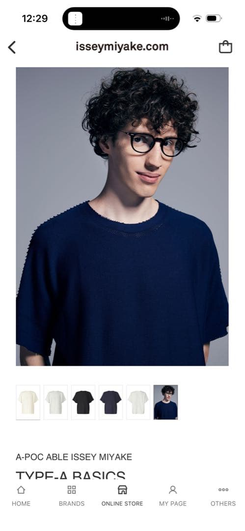 イッセイミヤケ　エイポックエイブル　A POC able 半袖Tシャツ　黒