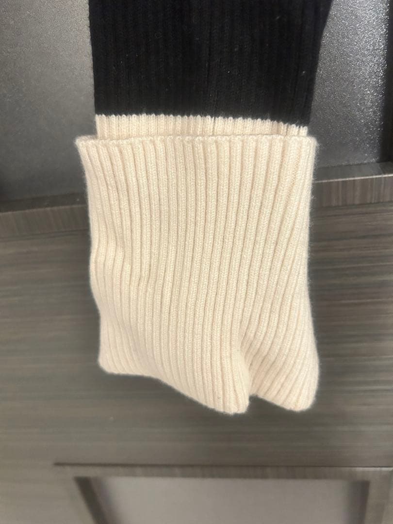 Darich リボンファーフレアニットミニワンピース フリー ブラック