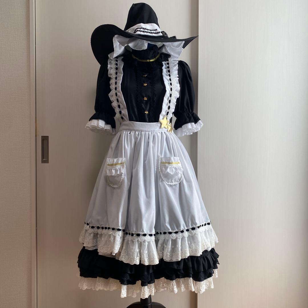東方Project 霧雨魔理沙 コスプレ 衣装+ウィッグセット