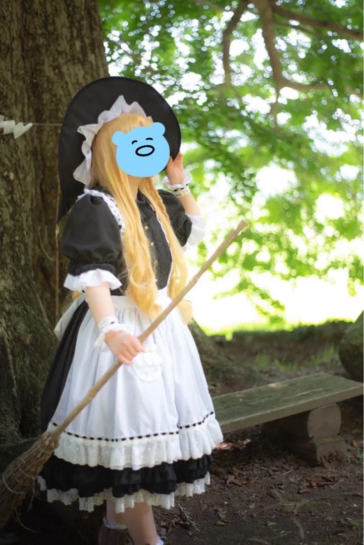 東方Project 霧雨魔理沙 コスプレ 衣装+ウィッグセット