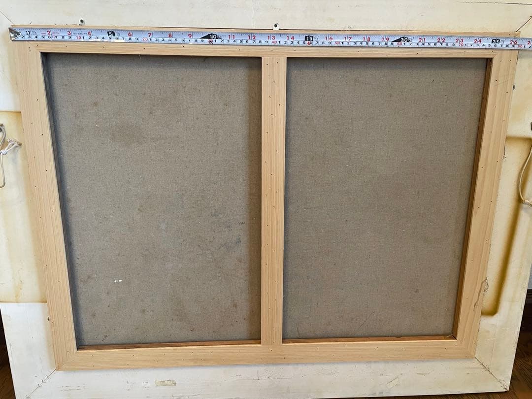 【アンティーク】絵画　油絵　海外入手　作者不明　美術品　大型