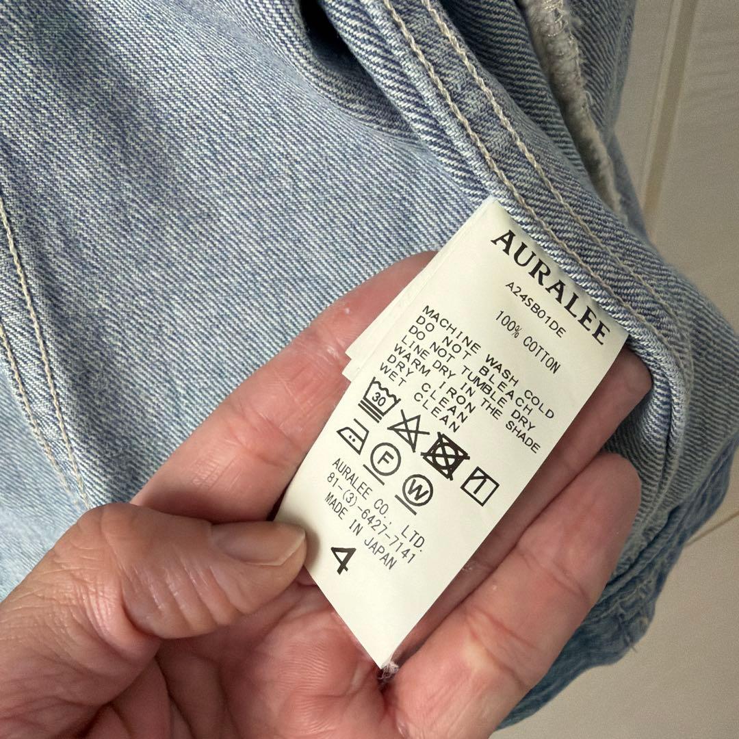 【shingo】オーラリー 24ss デニムブルゾン