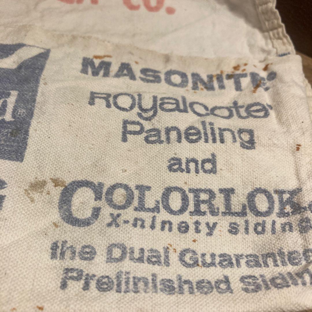 US仕入れ ヴィンテージ ネイルエプロン キャンバス ワークエプロンキャンプ84