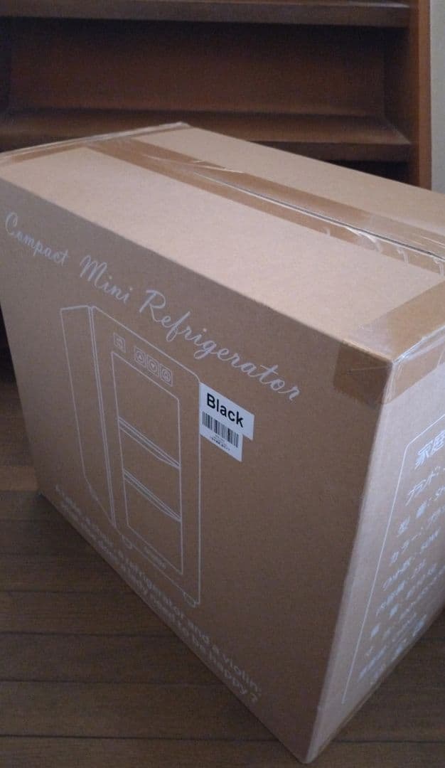 Shellddi 23L ブラック 1ドア冷蔵庫