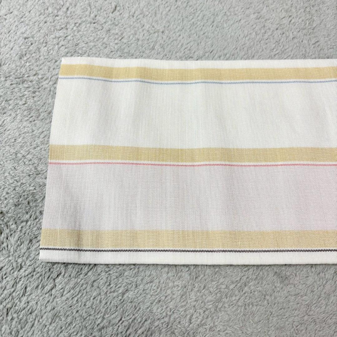 本場筑前博多織　半幅帯　小袋帯 更紗花間道 小野織物謹製 小野和也　ISO104