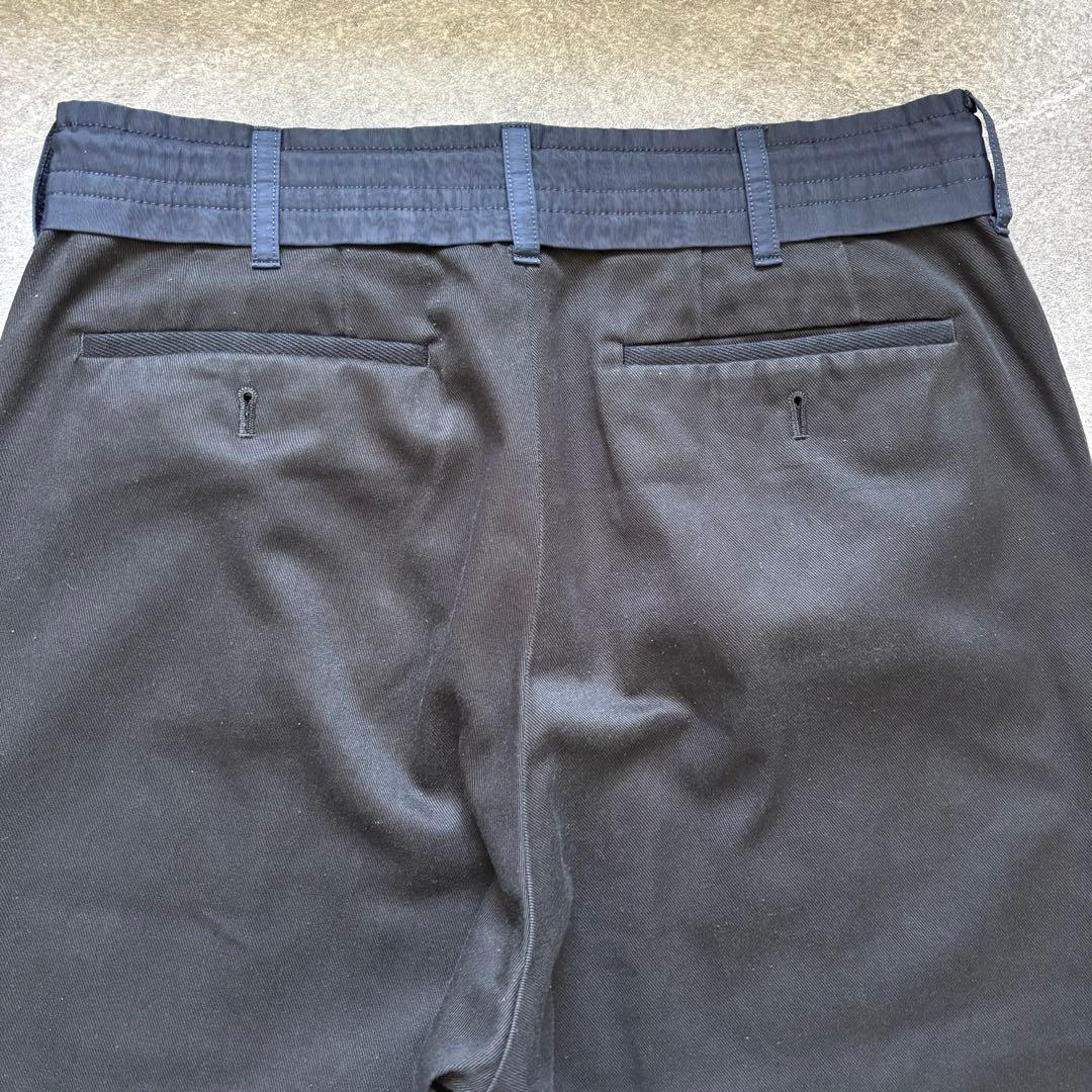 sacai サカイ 2021aw チノワイドテーラードパンツ