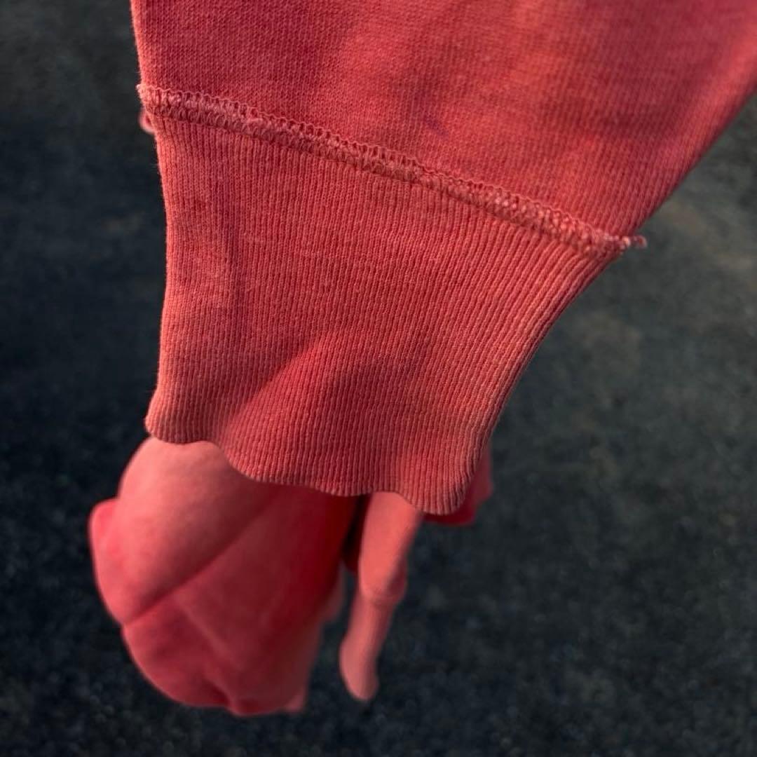 【極上フェード】XL相当 50s 60s ヴィンテージスウェット 長リブ ピンク